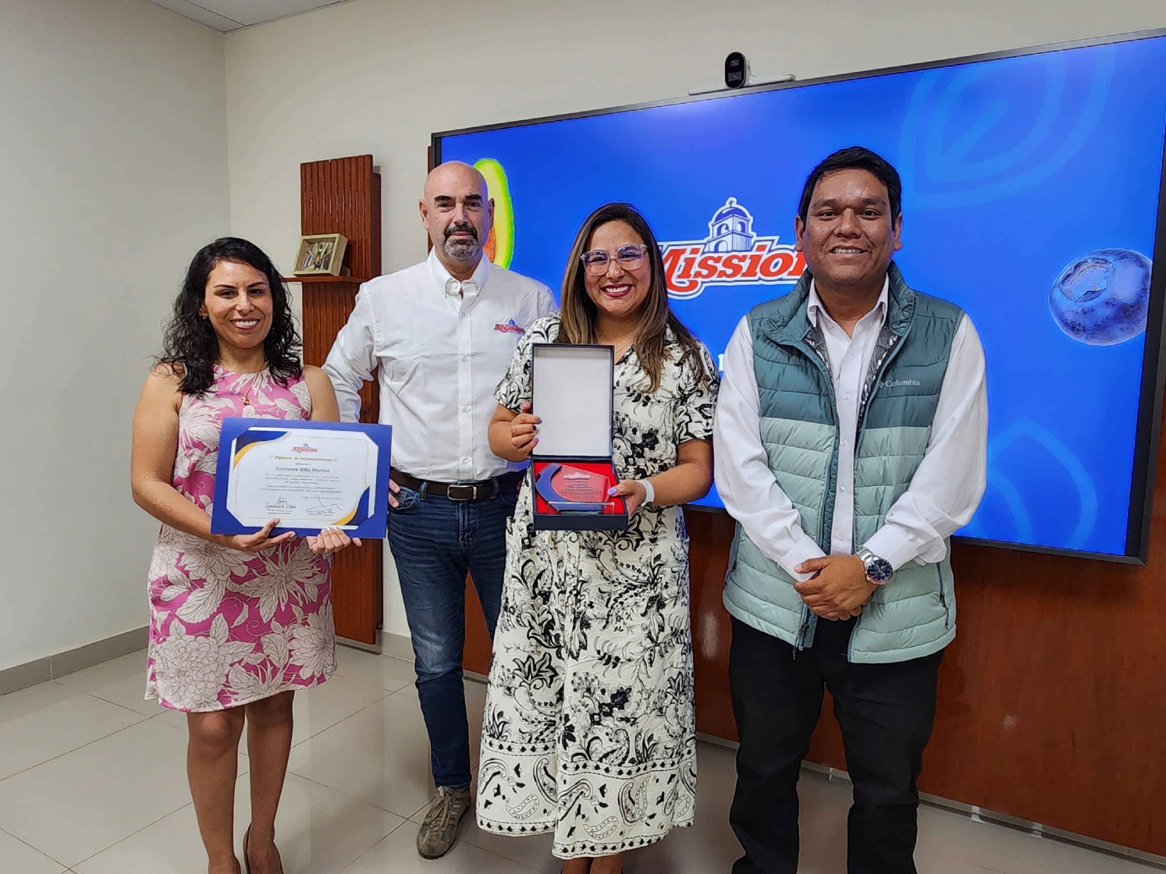 ¡Orgullo Carvimsa! Reconocidos por nuestro cliente Mission Produce Avocado Packing.